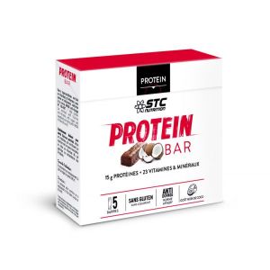 STC Nutrition Protéin Bar Coconut - étui de 5 barres de 45 g