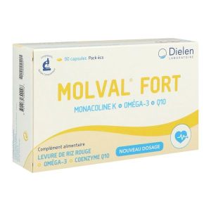 Molval Fort - Nouvelle Formule Monacoline K 2,9Mg/Posologie 1 Caps/Jour Capsule 90