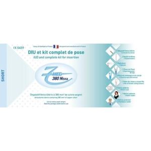 7MED 380 NSHA DIU ET KIT COMPLET DE POSE Dispositif intrautérin 7MED 380 NSHA et kit de pose de stérilet complet, unité