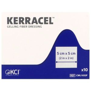 KERRACEL Pansement en fibre, gélifiant, 10 cm x 10 cm (ref. CWL1066F), bt 10