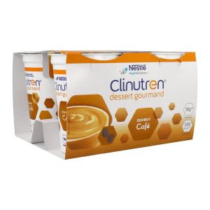 CLINUTREN DESSERT GOURMAND DADFMS, saveur café, 200 g x 4