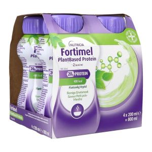 Nutricia Fortimel Fortimel  Plantbased Protein 2 Kcal Petit Pois-Menthe Liquide Bouteille 200 Ml 4
