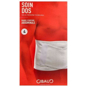 GIBORTHO BANDE CEINTURE Bande ceinture lomboabdominale, aérée, taille 4, unité