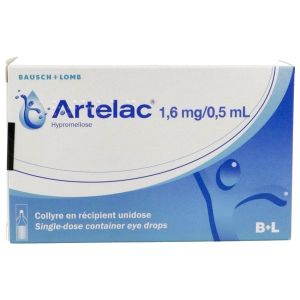 ARTELAC Collyre 1,6 mg/0,5 ml, boîte 60 récipients unidoses 0,5 ml