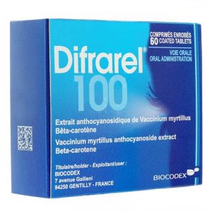 DIFRAREL 100 MG COMPRIME ENROBE B/60