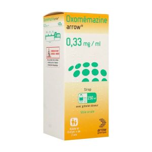 OXOMEMAZINE ARROW Sirop 0,33 mg/ml, flacon 150 ml avec gobelet doseur