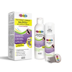 Pediakid Balépou Traitement complet anti-poux et lentes - shampoing + spray + peigne
