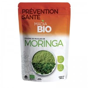 Madia Bio - Poudre de feuilles de Moringa BIO - sachet 150 g