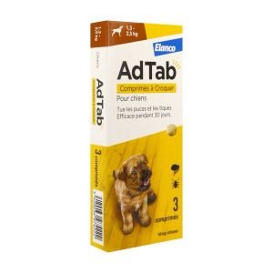 Adtab 56Mg Comprime A Croquer Pour Chiens (1,3-2,5 Kg) Plaquette 3