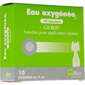 Eau Oxygenee 10 Volumes Gilbert Solution Pour Application Cutanee En Recipient Unidose B/10