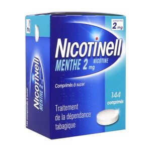 Nicotinell Menthe 2 Mg (Nicotine) Comprime A Sucer Comprimes A Sucer Sous Plaquettes Thermoformees (Aluminium-Pvc/Pe/Pvdc/Pe/Pvc/) B/144