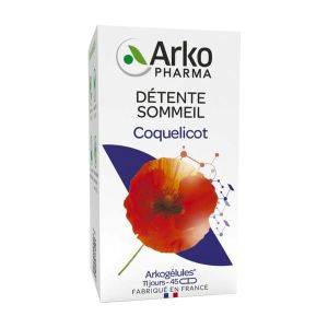 ARKOGELULES COQUELICOT Gélule, complément alimentaire à base de coquelicot, bt 45