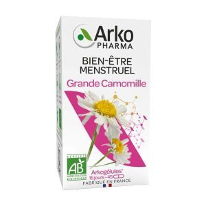 ARKOGELULES GRANDE CAMOMILLE BIO Gélule, complément alimentaire à base de grande camomille, bt 45