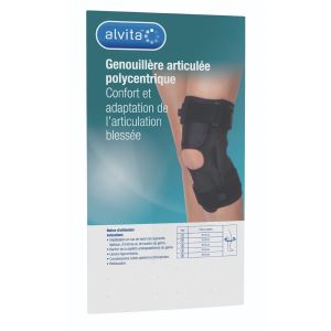 Alvita Genouillere Articulee Polycentrique Boite Noir T1 1