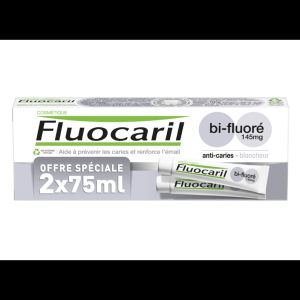 Fluocaril Dentifrice Gencives Bi-Fluoré 145 mg Lot de 2 x 75 ml