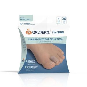 ORLIMAN FEETPAD TUBE PROTECTEUR ORTEILS ET DOIGTS Digitube protecteur gel et tissu pour orteils et doigts, small, diamètre 25 mm, unité