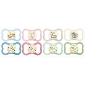 MAM SUPREME SUCETTE NUIT + 6 MOIS Sucette anatomique de nuit, téterelle silicone, 2ème âge, N° 37, blister 2