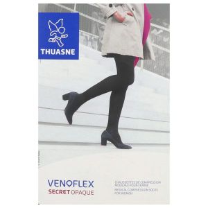VENOFLEX 2 SECRET OPAQUE Chaussette médicale de compression classe 2, pour femme, beige doré, normal, taille 3, paire