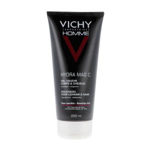 VICHY HOMME HYDRA MAG C GEL DOUCHE Gel douche hydratant et revigorant au magnésium et vitamine C, fl 200 ml