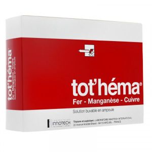 TOT HEMA SOLUTION BUVABLE EN AMPOULE B/20