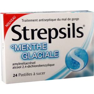 STREPSILS MENTHE GLACIALE pastille à sucer B/24