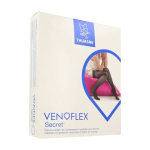Venoflex Secret 1 G2 Bas Cuisse Anti Glisse Noir 2 Normal 2