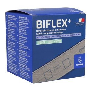 BIFLEX PLUS N° 16 LEGERE Bande de contention étalonnée, force 2, 46 cN/cm à 100 cN/cm, chair, 3 m x 8 cm, unité