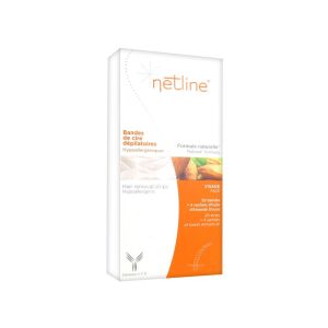 NETLINE CIRE DEPILATOIRE VISAGE 20 BANDES