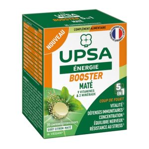 UPSA ENERGIE BOOSTER 5 EN 1 - (2 TUBES DE 10 COMPRIMES EFFERVESCENTS) COMPRIME TUBE 20