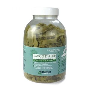 Karawan authentic Savon d'Alep à l'huile d'olive et baie de Laurier en paillettes pour la lessive - 250 g