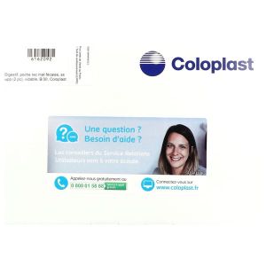 ALTERNA PLUS SYSTEME 2 PIECES VIDABLE Poche Midi ouverte vidable, avec clamp intégré, système 2 pièces, opaque, prédécoupé, diamètre 40 mm, bt 30