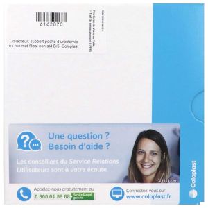 SENSURA MIO FLEX SUPPORT CONVEX FIT SUPPORT Support porte-poche semi-convexe, système 2 pièces, à couplage adhésif, 35 mm, découp. de 18 mm à 20 mm (ref. 169810), bt 5