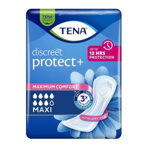 TENA LADY MAXI Protection anatomique adhésive pour incontinence urinaire modérée, sac 12