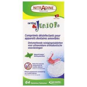 NITRADINE ORTHO & JUNIOR BOITE DE 64 COMPRIMES EFFERVESCENTS