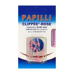 Papilli-Clippee-Rose Brossette 10