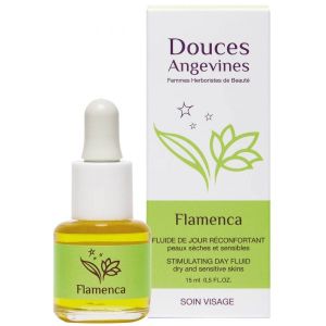 Douces Angevines Flamenca - Soin de jour peaux sèches et sensibles BIO - Flacon 15 ml