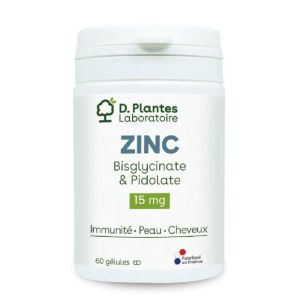 D. Plantes Zinc bisglycinate et pidolate - 60 gélules