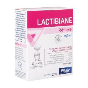 Lactibiane Reflexe ENFANT  -  Boîte de 10 sachets de 1g