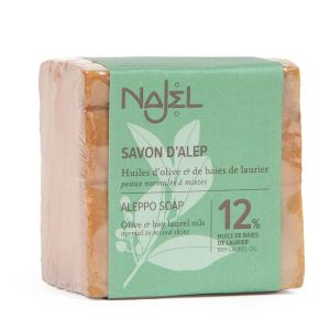Najel Savon d'alep 12% huile de baies de laurier - 200 g