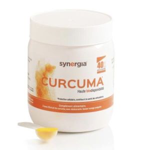 CURCUMA HAUTE BIODISPONIBILITE Poudre orale, complément alimentaire à base d'extrait de curcuma, pot 200 g