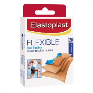 Elastoplast Flexible - Sans Argent - Nouvelle Formule Pansement 2 Tailles 20