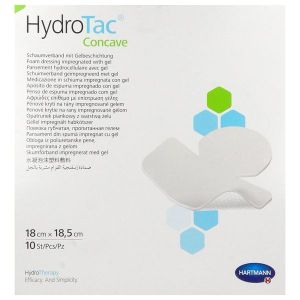 HYDROTAC CONCAVE Pansement hydrocellulaire, hydroapaisant, pour zone en relief, 18 cm x 18,5 cm, bt 10