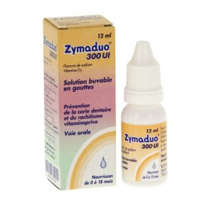 Zymaduo 300 Ui (Cholecalciferol Fluorure De Sodium) Solution Buvable En Gouttes 12 Ml En Flacon