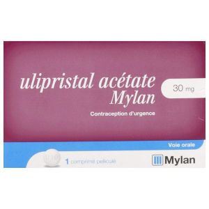 ULIPRISTAL ACETATE VIATRIS Comprimé pelliculé 30 mg, boîte 1
