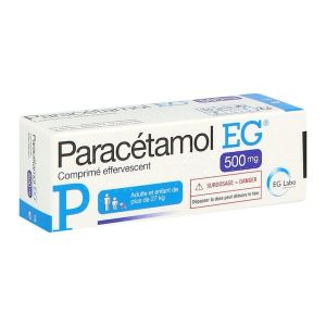 PARACETAMOL EG Comprimé effervescent 500 mg, boîte 16