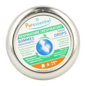 PURESSENTIEL RESPIRATOIRE GOMME Gomme adoucissante et rafraîchissante aux huiles essentielles HEBBD, bt 45 g