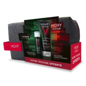 Vichy Homme Kit Energie Soin Hydratant Visage Et Yeux 50Ml + Gel Douche 200Ml