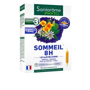 Santarome Sommeil 8h - 20 ampoules de 10 ml
