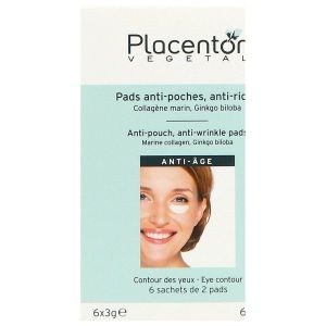 PLACENTOR VEGETAL PADS ANTIPOCHES ANTIRIDES Pad anti-poche, anti-ride, bt 12