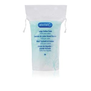 Alvita 50 Disques De Coton Grand Format